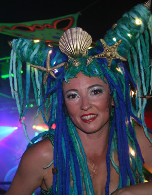 Sue Fee stilt mermaid